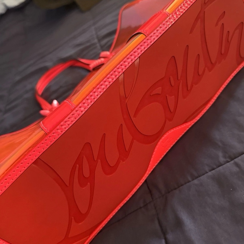 NWT Christian Louboutin PVC Spikes East West Cabata Tote Retails 1,500 - Picture 16 of 17